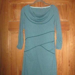 Athleta Green Ukiah Stretch Jersey Knit Dress